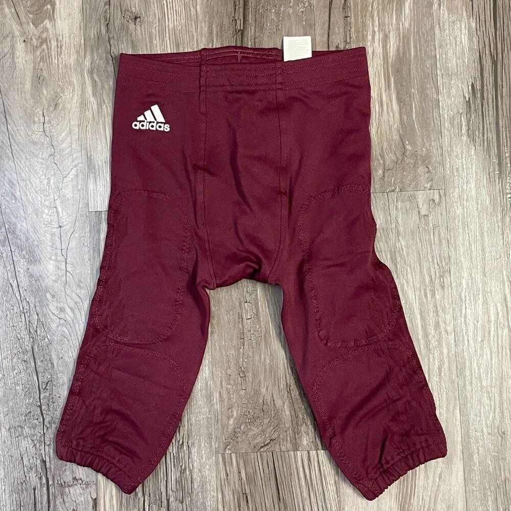 Adidas Mens Maroon Prime Knit Football Pants New Size Medium